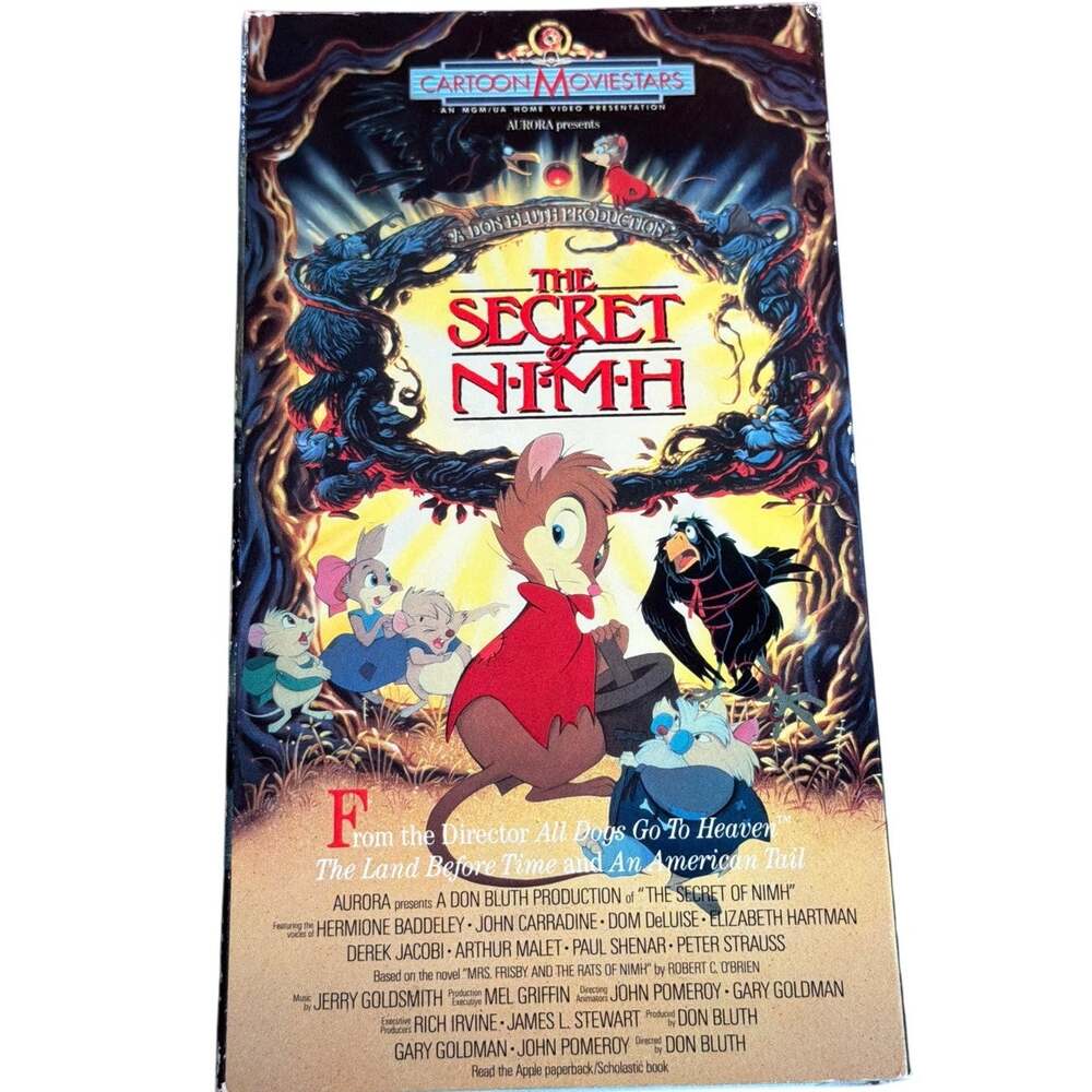 1982 Secret of Nimh VHS video tape MGM film Cartoon Classic Movie retro